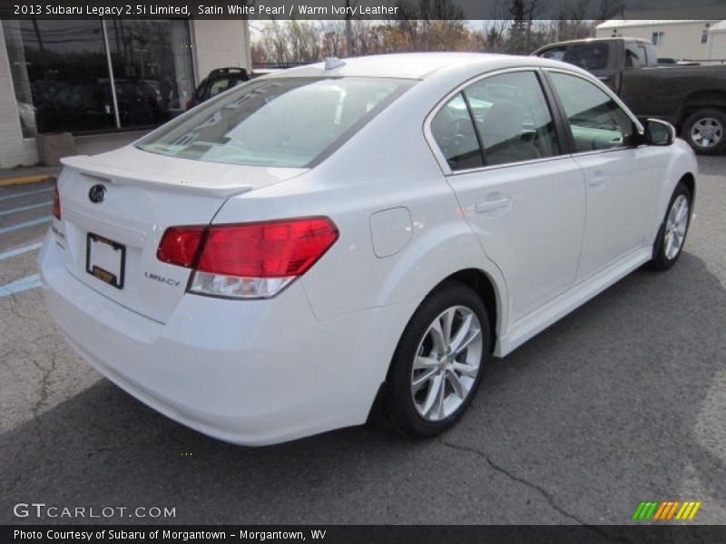 Satin White Pearl / Warm Ivory Leather 2013 Subaru Legacy 2.5i Limited