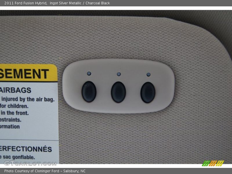 Ingot Silver Metallic / Charcoal Black 2011 Ford Fusion Hybrid