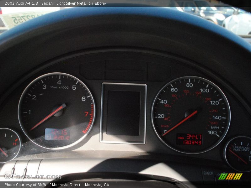 Light Silver Metallic / Ebony 2002 Audi A4 1.8T Sedan