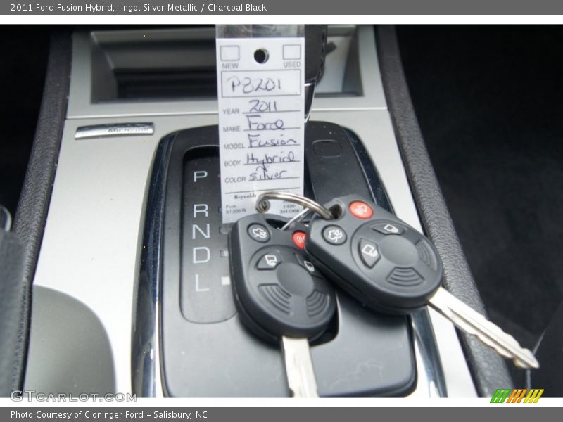 Ingot Silver Metallic / Charcoal Black 2011 Ford Fusion Hybrid
