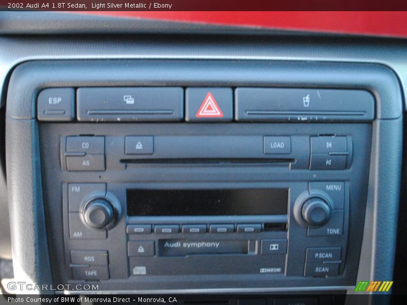 Light Silver Metallic / Ebony 2002 Audi A4 1.8T Sedan