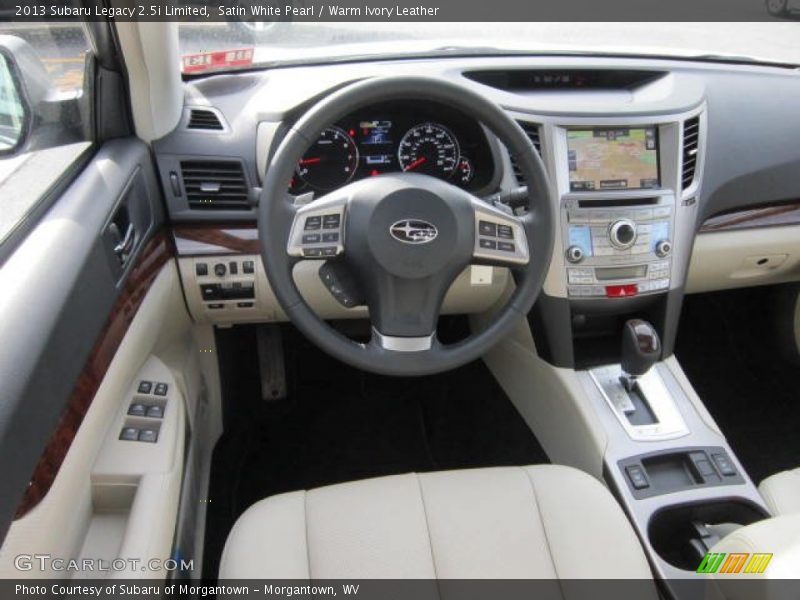 Satin White Pearl / Warm Ivory Leather 2013 Subaru Legacy 2.5i Limited
