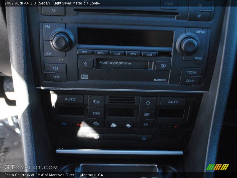 Light Silver Metallic / Ebony 2002 Audi A4 1.8T Sedan