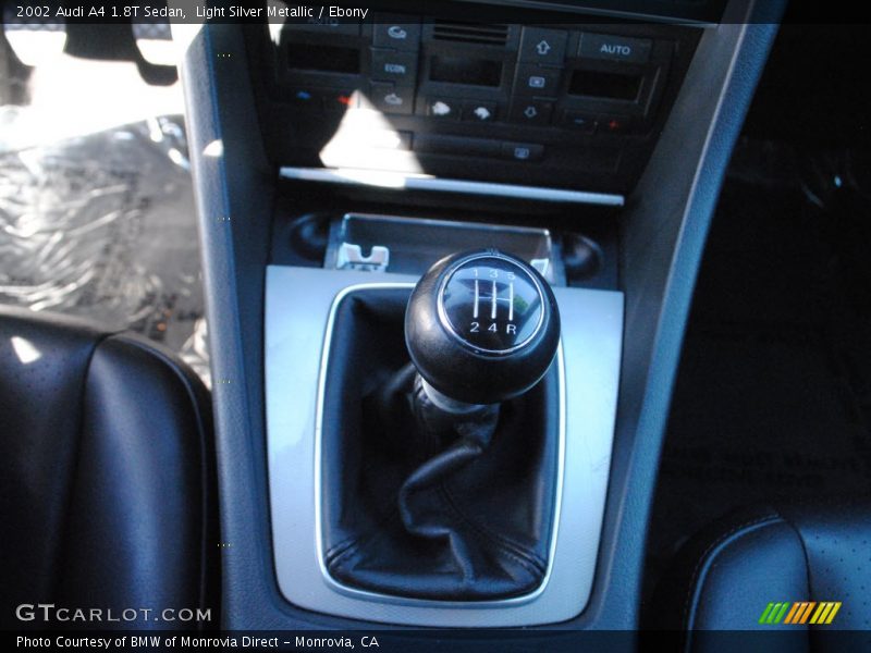 Light Silver Metallic / Ebony 2002 Audi A4 1.8T Sedan