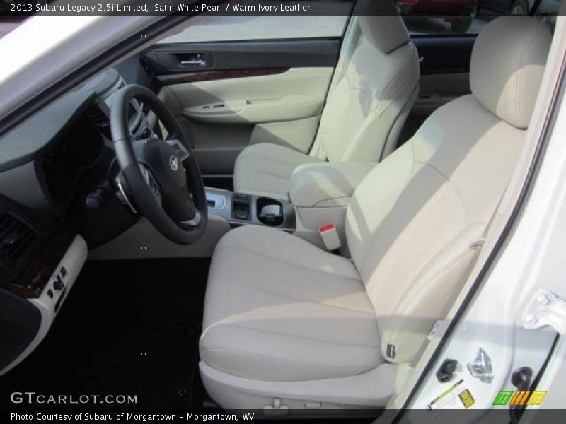 Satin White Pearl / Warm Ivory Leather 2013 Subaru Legacy 2.5i Limited