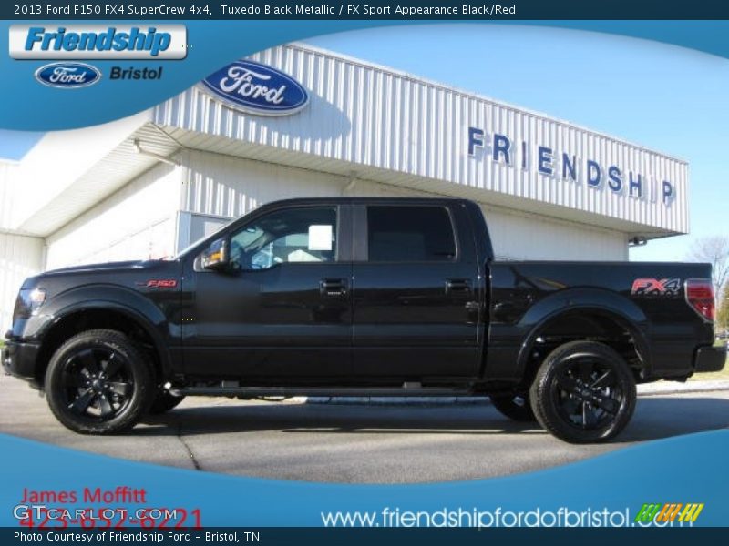 Tuxedo Black Metallic / FX Sport Appearance Black/Red 2013 Ford F150 FX4 SuperCrew 4x4
