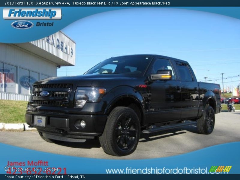 Tuxedo Black Metallic / FX Sport Appearance Black/Red 2013 Ford F150 FX4 SuperCrew 4x4