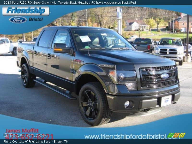 Tuxedo Black Metallic / FX Sport Appearance Black/Red 2013 Ford F150 FX4 SuperCrew 4x4