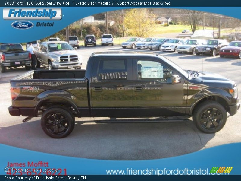 Tuxedo Black Metallic / FX Sport Appearance Black/Red 2013 Ford F150 FX4 SuperCrew 4x4