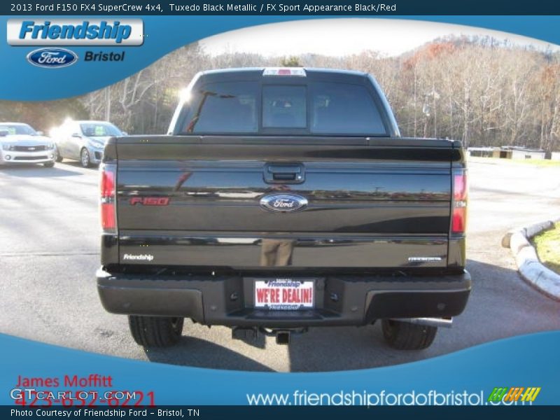 Tuxedo Black Metallic / FX Sport Appearance Black/Red 2013 Ford F150 FX4 SuperCrew 4x4