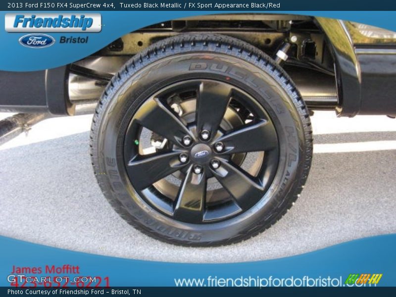 Tuxedo Black Metallic / FX Sport Appearance Black/Red 2013 Ford F150 FX4 SuperCrew 4x4