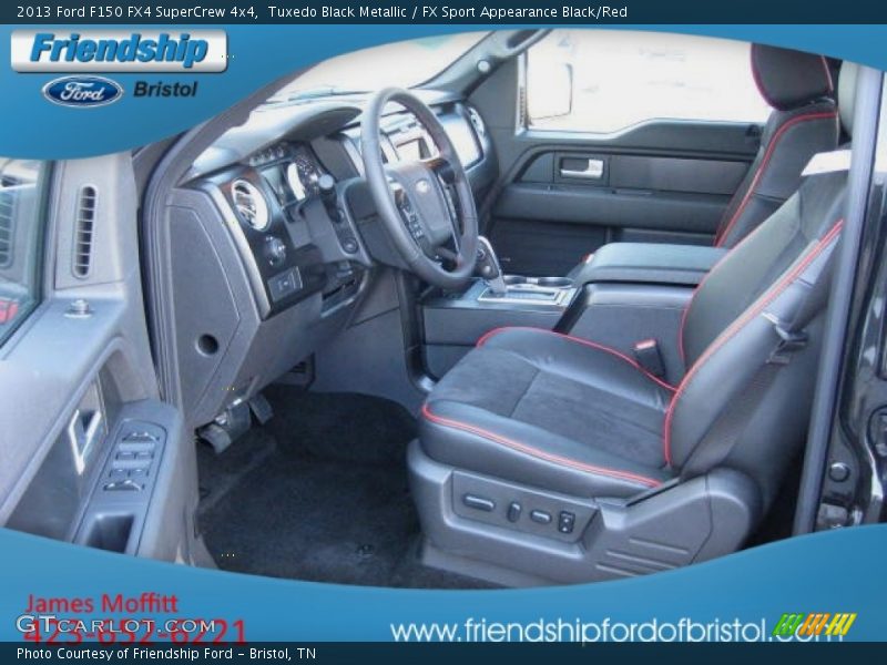 Tuxedo Black Metallic / FX Sport Appearance Black/Red 2013 Ford F150 FX4 SuperCrew 4x4