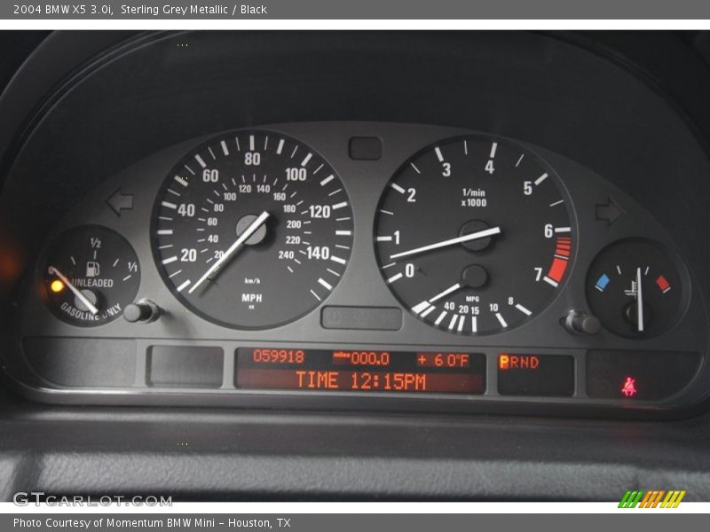 Sterling Grey Metallic / Black 2004 BMW X5 3.0i