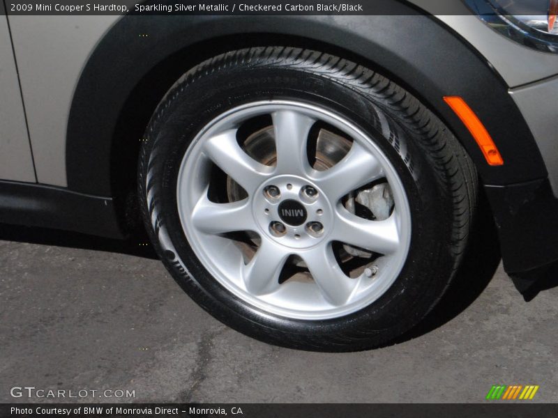 Sparkling Silver Metallic / Checkered Carbon Black/Black 2009 Mini Cooper S Hardtop