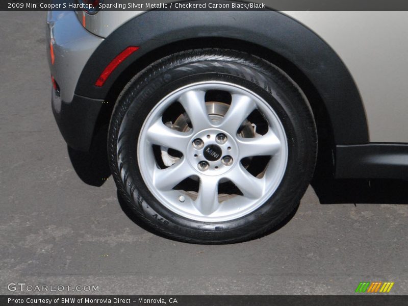Sparkling Silver Metallic / Checkered Carbon Black/Black 2009 Mini Cooper S Hardtop