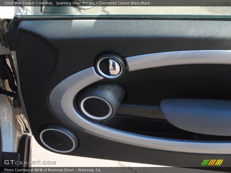 Sparkling Silver Metallic / Checkered Carbon Black/Black 2009 Mini Cooper S Hardtop
