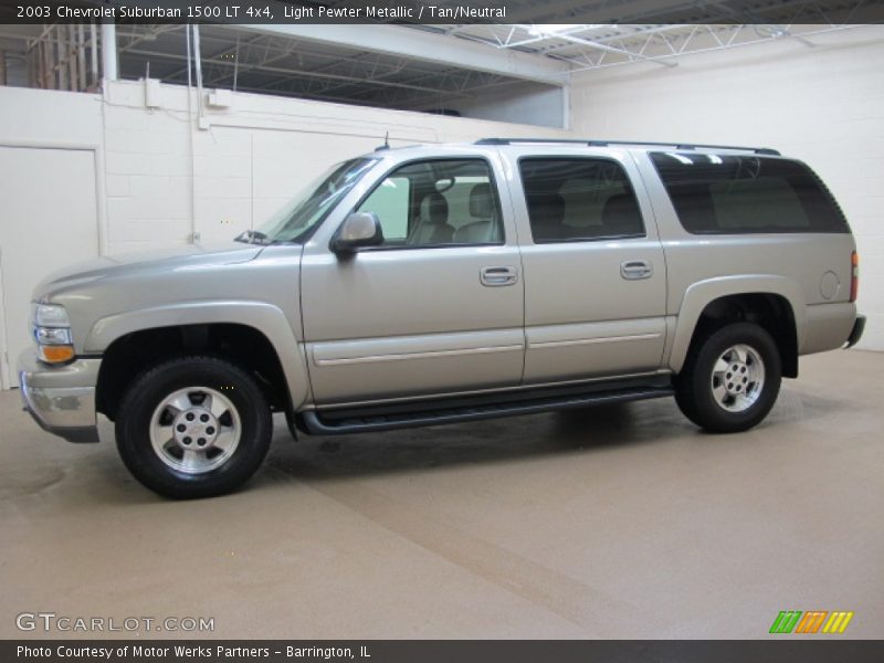 Light Pewter Metallic / Tan/Neutral 2003 Chevrolet Suburban 1500 LT 4x4