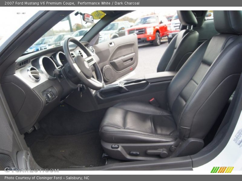 Performance White / Dark Charcoal 2007 Ford Mustang V6 Premium Coupe