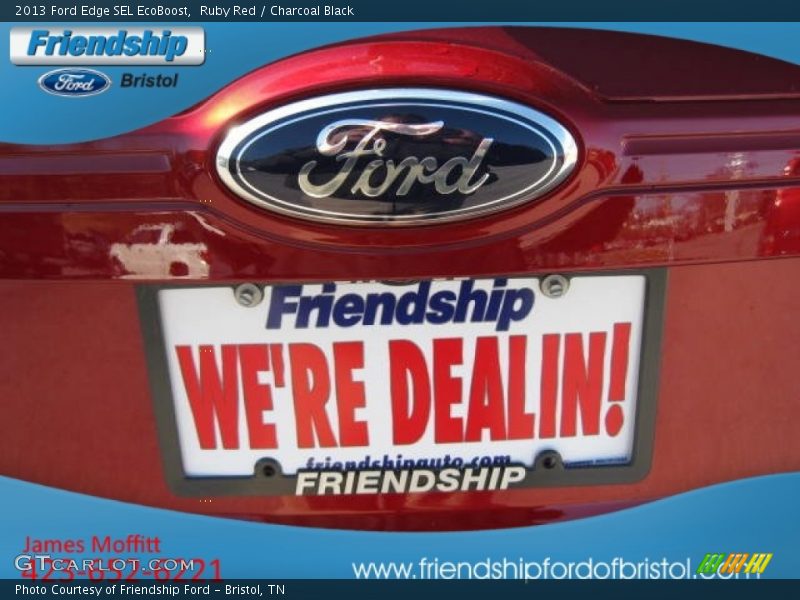 Ruby Red / Charcoal Black 2013 Ford Edge SEL EcoBoost