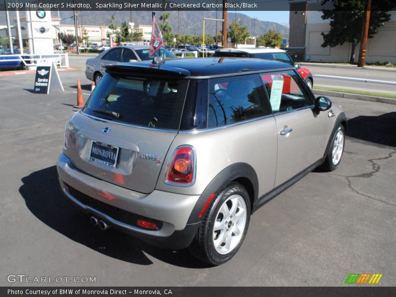 Sparkling Silver Metallic / Checkered Carbon Black/Black 2009 Mini Cooper S Hardtop