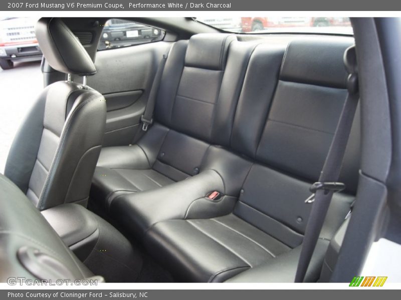 Rear Seat of 2007 Mustang V6 Premium Coupe