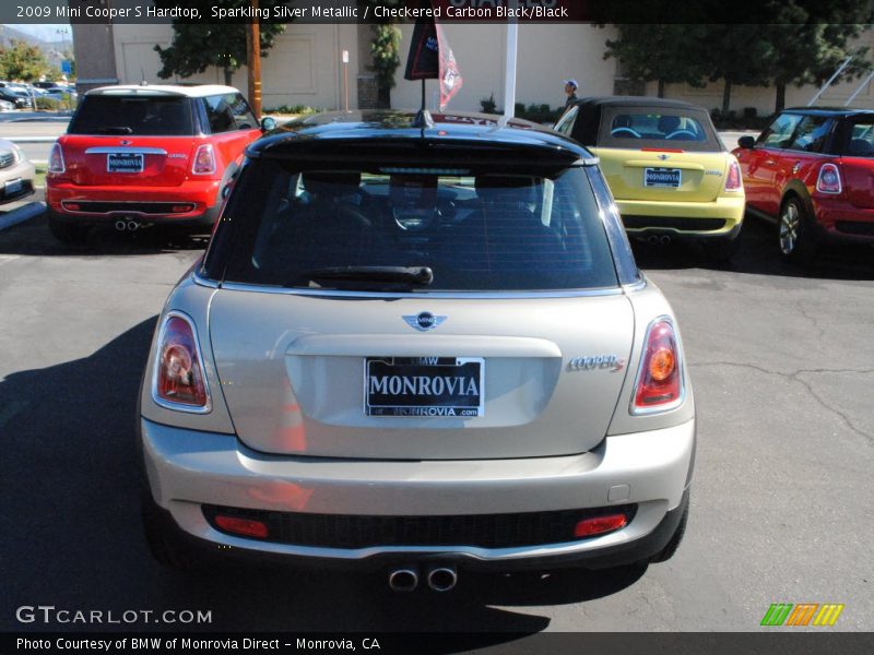 Sparkling Silver Metallic / Checkered Carbon Black/Black 2009 Mini Cooper S Hardtop
