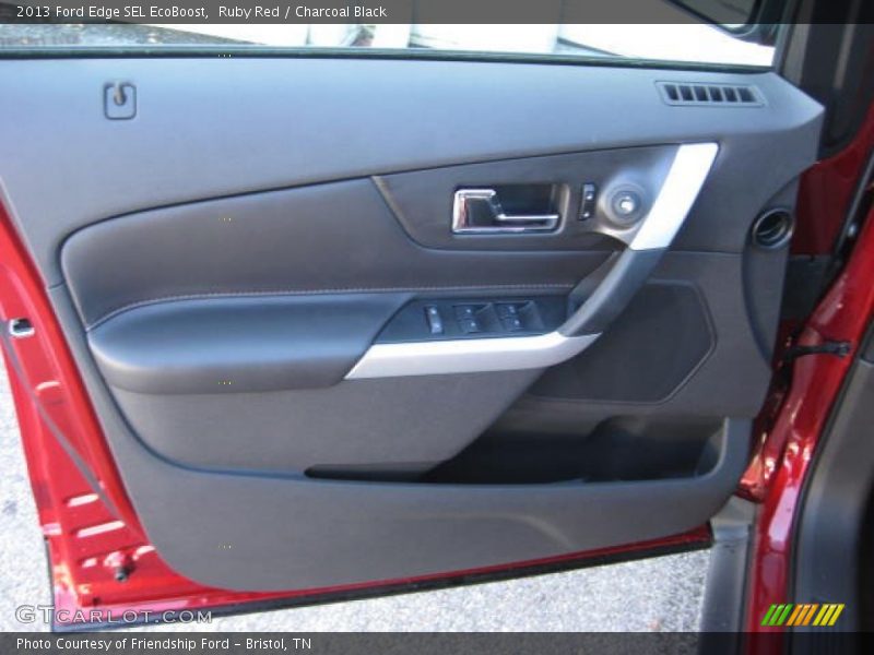 Ruby Red / Charcoal Black 2013 Ford Edge SEL EcoBoost