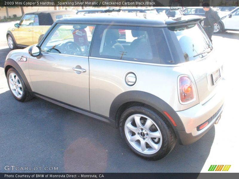 Sparkling Silver Metallic / Checkered Carbon Black/Black 2009 Mini Cooper S Hardtop
