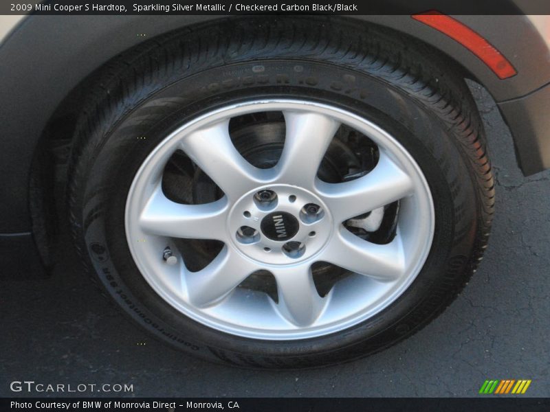 Sparkling Silver Metallic / Checkered Carbon Black/Black 2009 Mini Cooper S Hardtop
