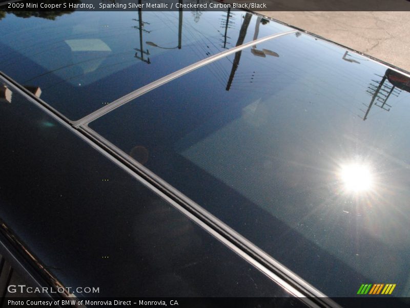 Sparkling Silver Metallic / Checkered Carbon Black/Black 2009 Mini Cooper S Hardtop