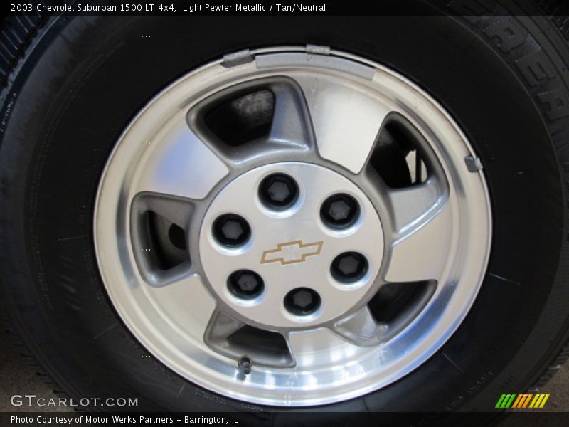 Light Pewter Metallic / Tan/Neutral 2003 Chevrolet Suburban 1500 LT 4x4