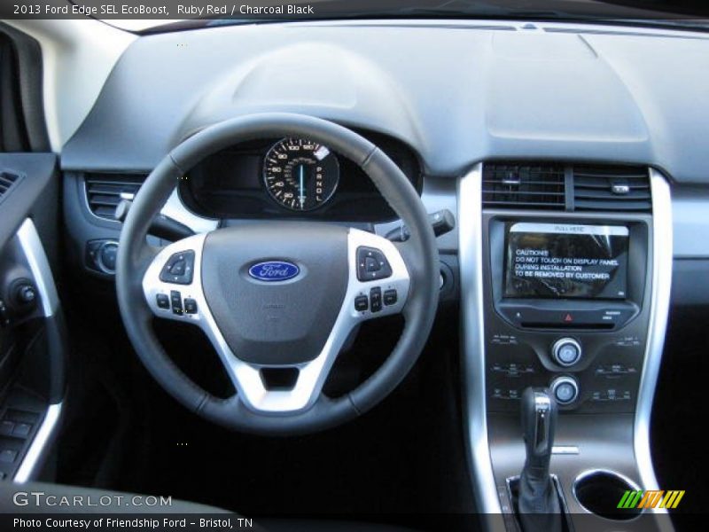 Ruby Red / Charcoal Black 2013 Ford Edge SEL EcoBoost