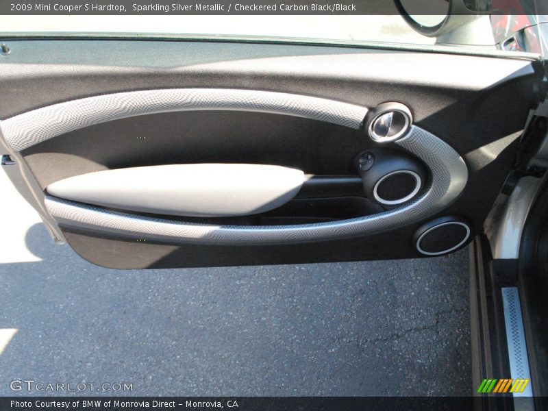 Sparkling Silver Metallic / Checkered Carbon Black/Black 2009 Mini Cooper S Hardtop