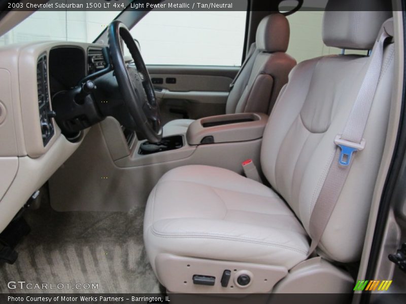 Light Pewter Metallic / Tan/Neutral 2003 Chevrolet Suburban 1500 LT 4x4