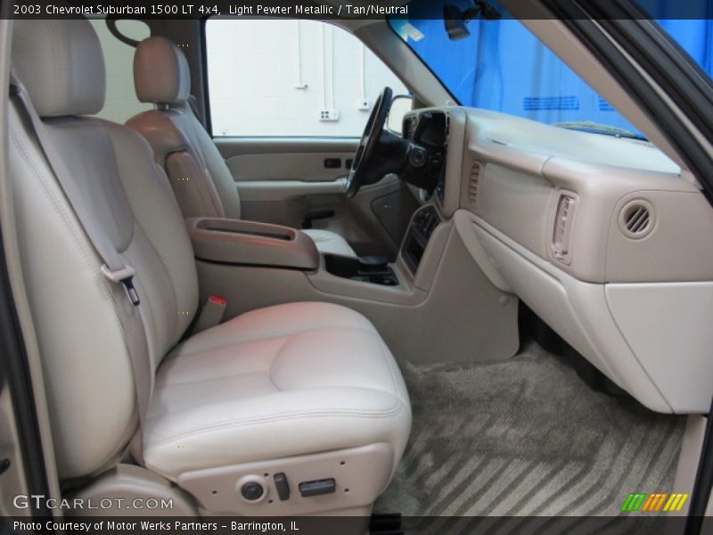 Light Pewter Metallic / Tan/Neutral 2003 Chevrolet Suburban 1500 LT 4x4