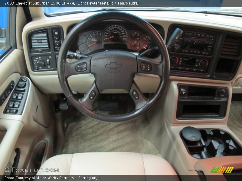 Light Pewter Metallic / Tan/Neutral 2003 Chevrolet Suburban 1500 LT 4x4