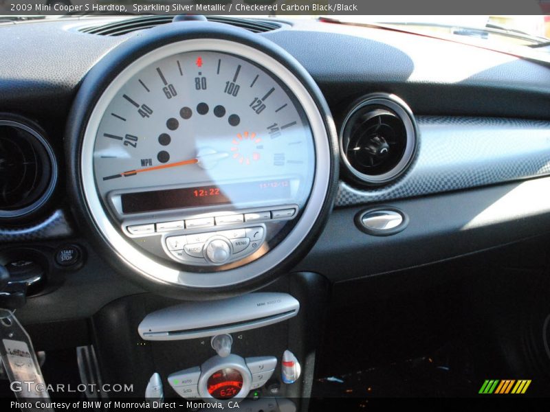 Sparkling Silver Metallic / Checkered Carbon Black/Black 2009 Mini Cooper S Hardtop