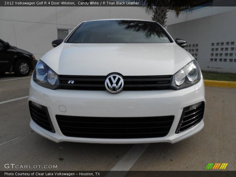 Candy White / R Titan Black Leather 2012 Volkswagen Golf R 4 Door 4Motion