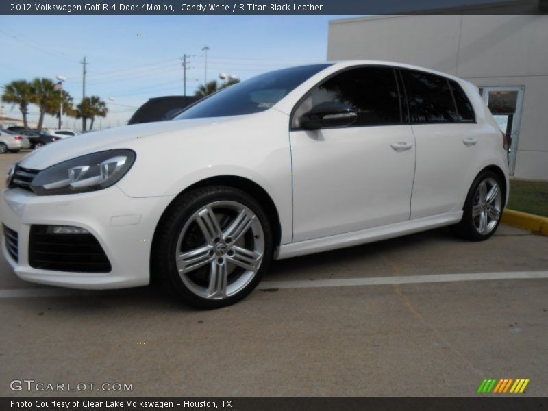 Candy White / R Titan Black Leather 2012 Volkswagen Golf R 4 Door 4Motion