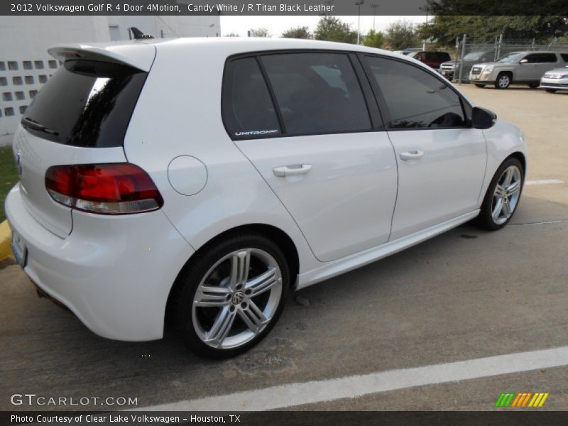 Candy White / R Titan Black Leather 2012 Volkswagen Golf R 4 Door 4Motion
