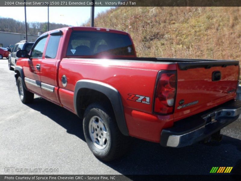 Victory Red / Tan 2004 Chevrolet Silverado 1500 Z71 Extended Cab 4x4