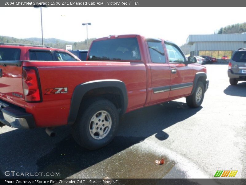 Victory Red / Tan 2004 Chevrolet Silverado 1500 Z71 Extended Cab 4x4