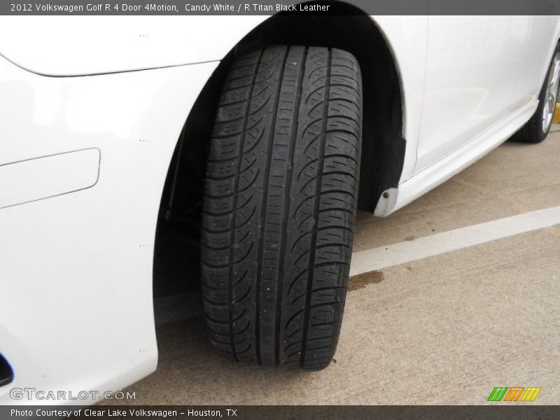 Candy White / R Titan Black Leather 2012 Volkswagen Golf R 4 Door 4Motion