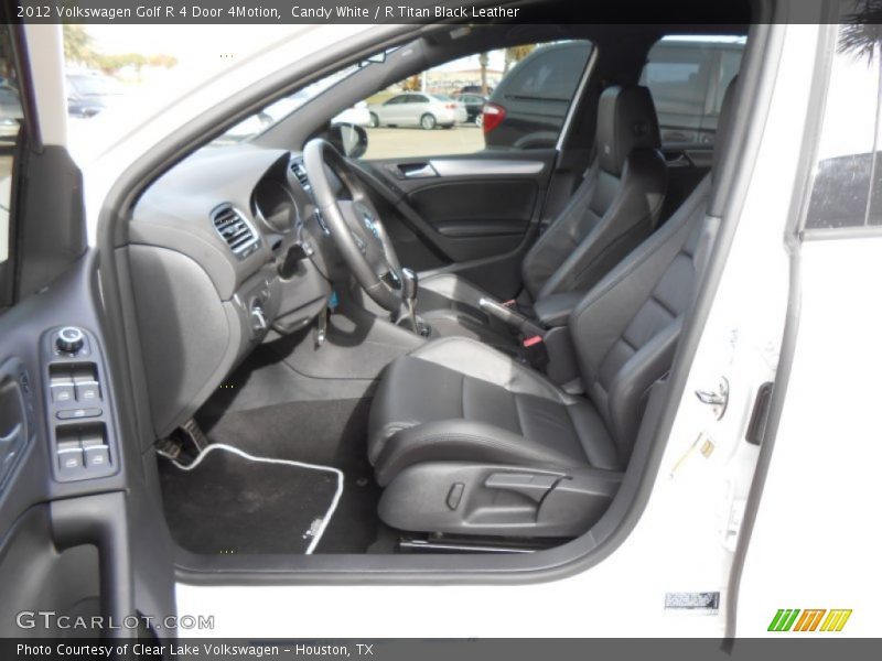 Candy White / R Titan Black Leather 2012 Volkswagen Golf R 4 Door 4Motion