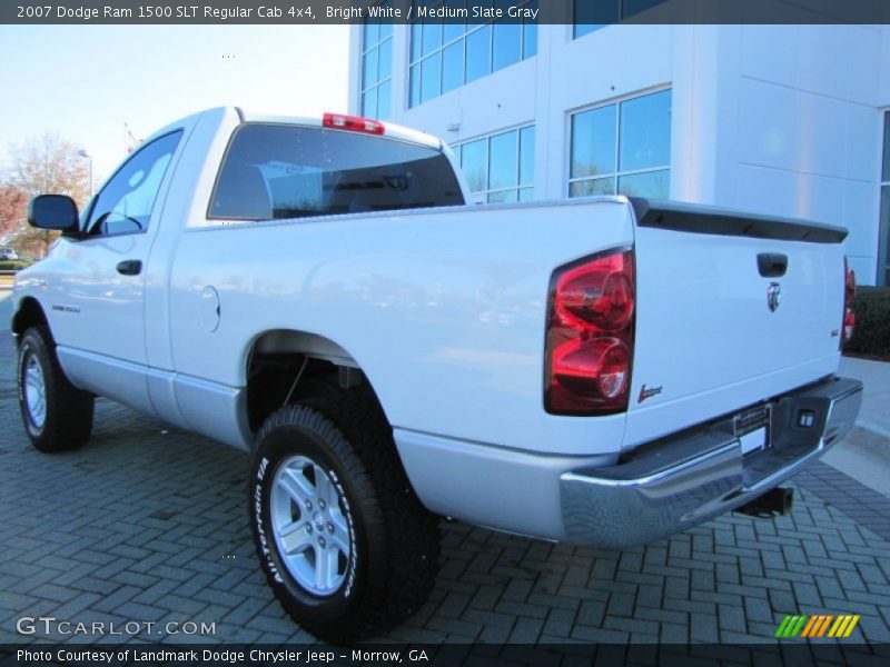 Bright White / Medium Slate Gray 2007 Dodge Ram 1500 SLT Regular Cab 4x4