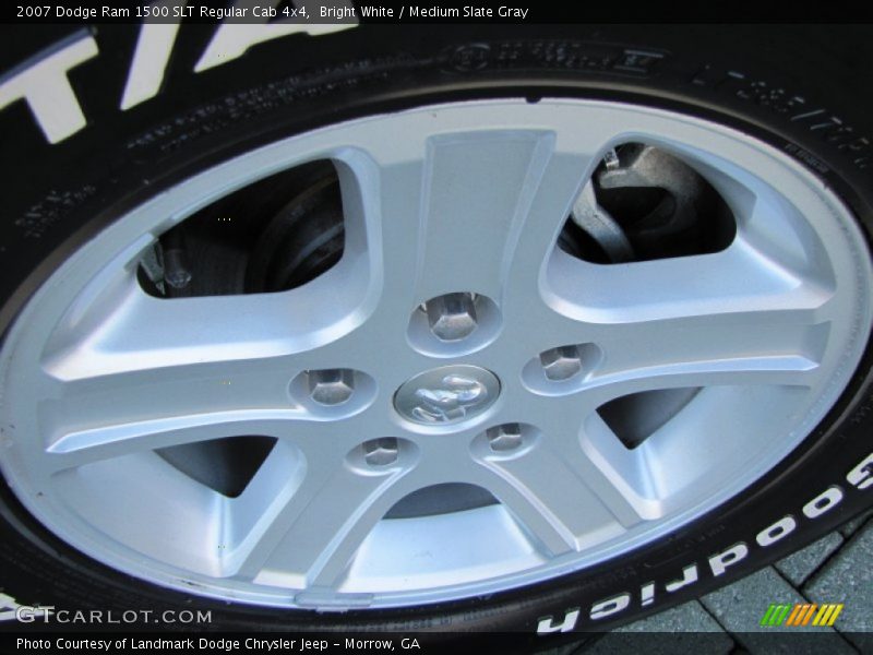 Bright White / Medium Slate Gray 2007 Dodge Ram 1500 SLT Regular Cab 4x4