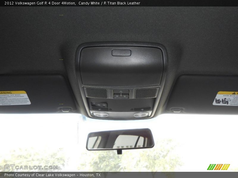 Candy White / R Titan Black Leather 2012 Volkswagen Golf R 4 Door 4Motion