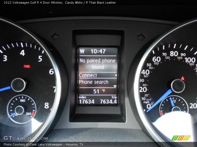 Candy White / R Titan Black Leather 2012 Volkswagen Golf R 4 Door 4Motion