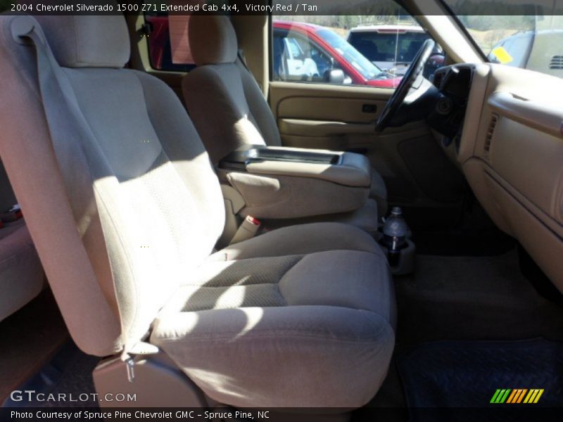 Victory Red / Tan 2004 Chevrolet Silverado 1500 Z71 Extended Cab 4x4