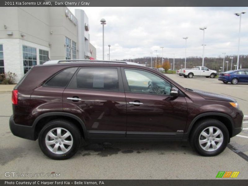 Dark Cherry / Gray 2011 Kia Sorento LX AWD
